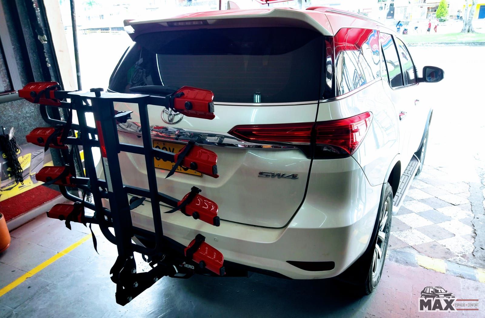 Portabicicletas para carro de hot sale tiro