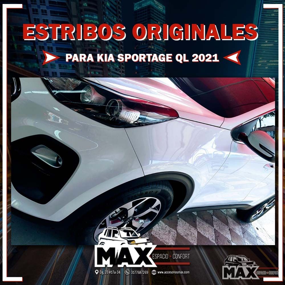Estribos para Kia Sportage QL Accesorios MAX